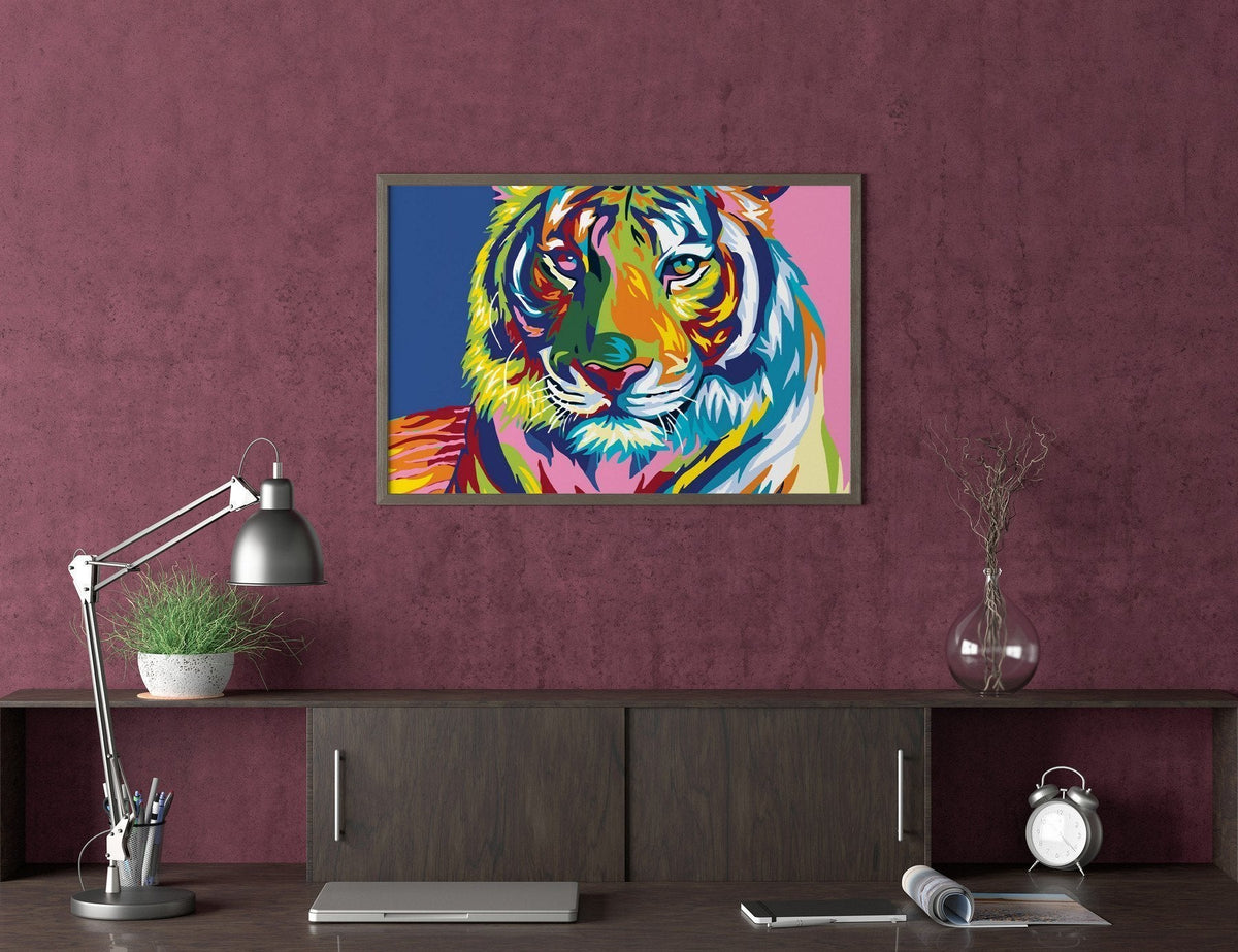 Pracht Creatives Set Diamond Painting Girasole: Quadro 30x40 Cm Con Tela Autoadesiva, Penna E Pietre, Per Bambini 5+ - 3