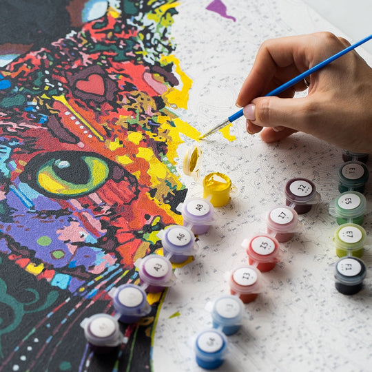 Malen nach Zahlen Prozess