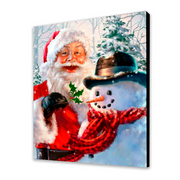 Felice Babbo Natale e pupazzo di neve (6957516030134)