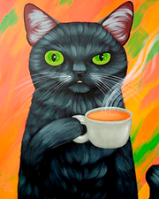 Gatto bere caffè (6957473693878)