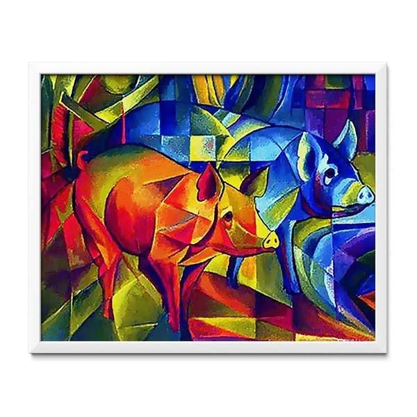 Franz Marc Orenco Porcellini Originali rojo y azul (6958639612086)